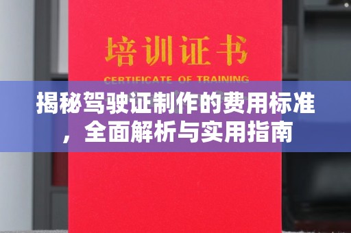潼关揭秘驾驶证制作的费用标准，全面解析与实用指南