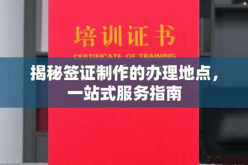 潼关揭秘签证制作的办理地点，一站式服务指南