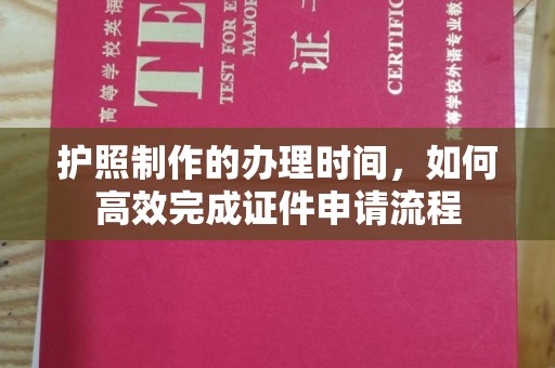 潼关护照制作的办理时间，如何高效完成证件申请流程