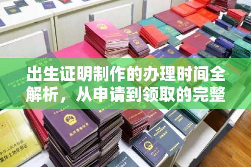 潼关出生证明制作的办理时间全解析，从申请到领取的完整指南